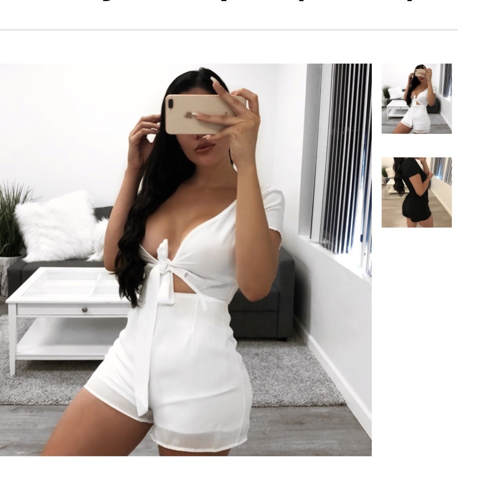 white Romper